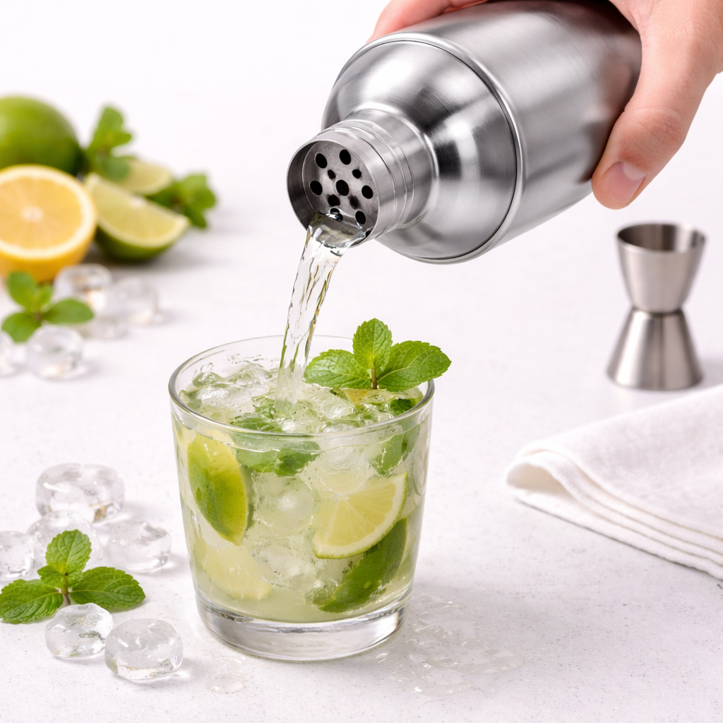 CAJA DE 36 SHAKERS COCTELEROS DE 500 ML, ACERO INOX. ENVIO INCLUIDO