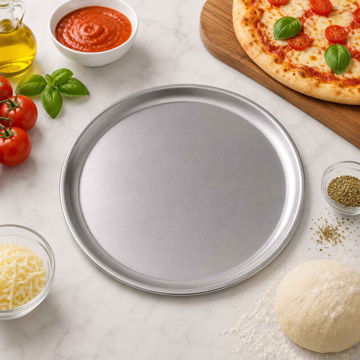 CAJA DE 12 CHAROLAS PIZZA ALUMINO 16" (40.64 CM) ENVIO GRATIS
