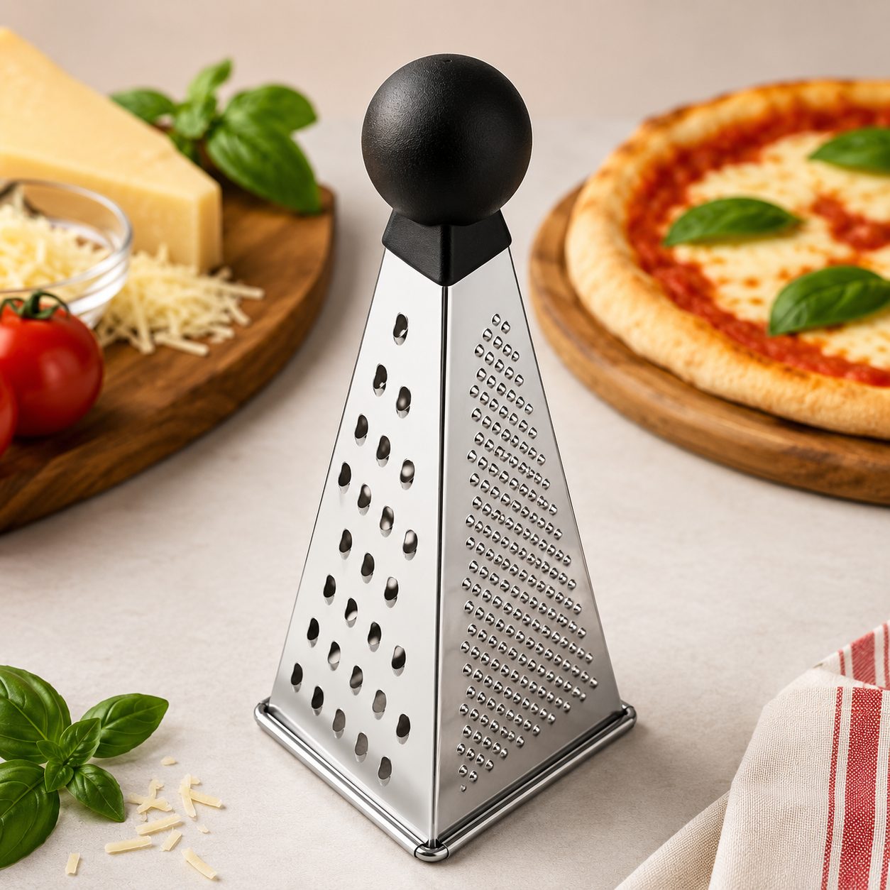 CAJA DE 50 RALLADOR TRIANGULAR 23CM AC. INOX, ENVIO GRATIS