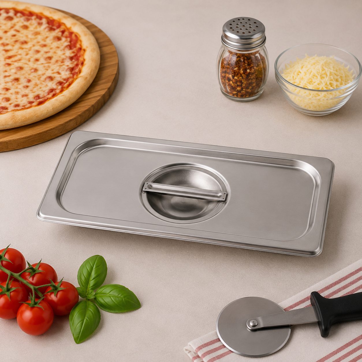CAJA DE 18 TAPAS 1/3 0.6MM AC.INOX. 201, ENVIO GRATIS