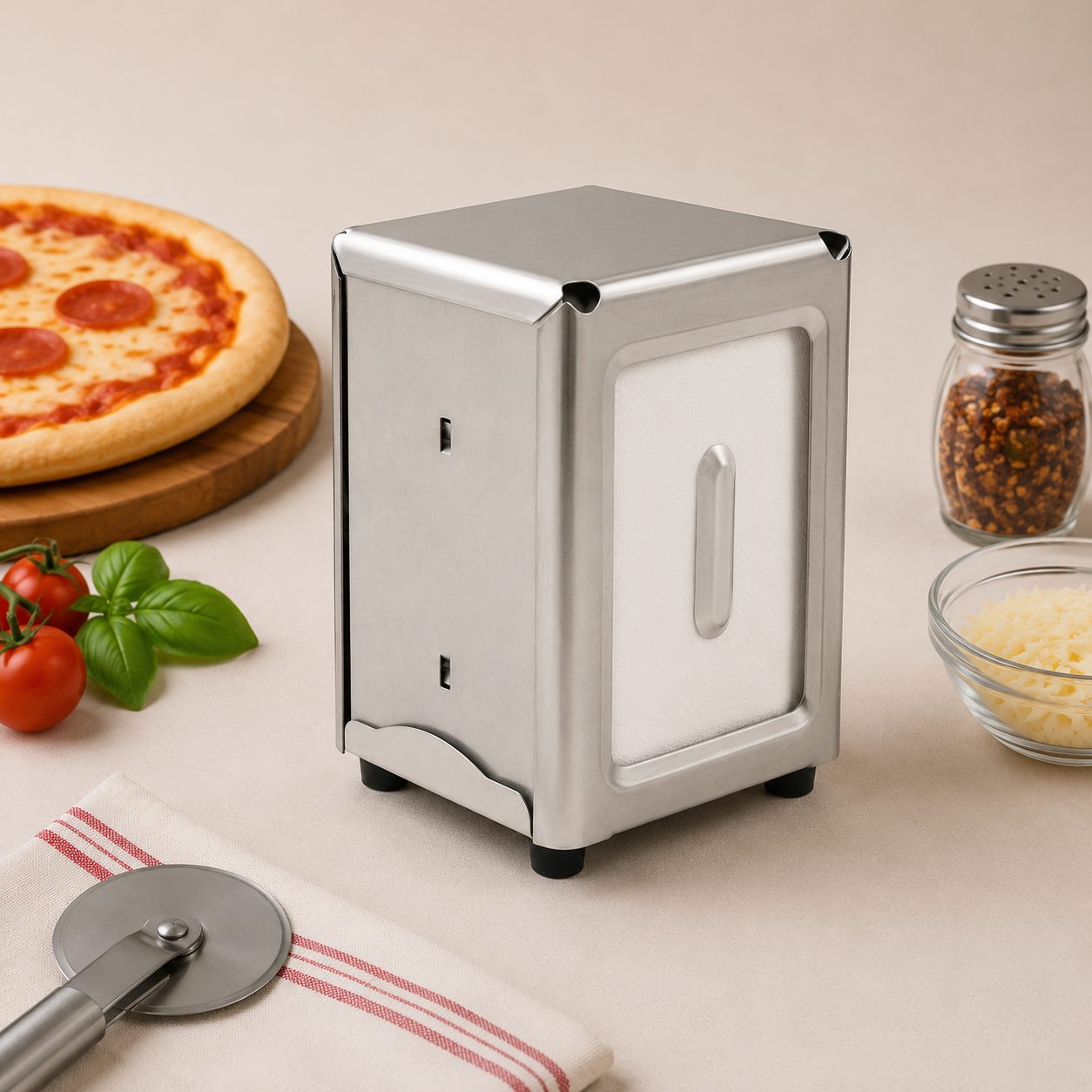 CAJA DE 24 SERVILLETEROS DOBLE DE ACERO INOXIDABLE, ENVIO GRATIS (Copia)