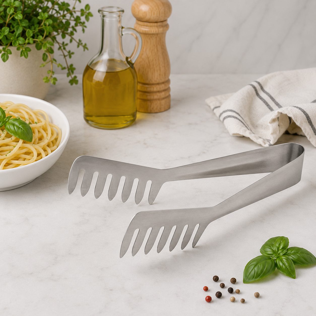 CAJA DE 72 PINZAS PARA SPAGUETTI 11x21CM AC. INOX. ENVIO GRATIS